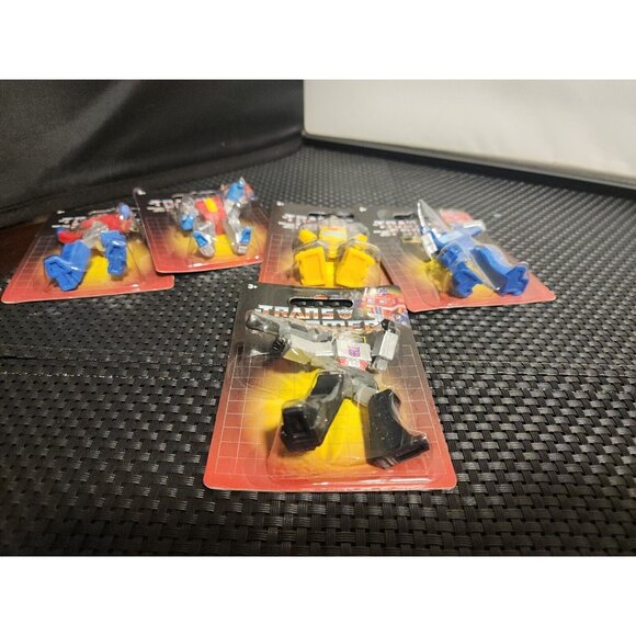 Transformer JustPlay Hasbro Mini G1 Figures Set Megatron Optimus Prime Bumblebee - Picture 2 of 9